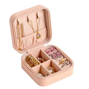 Small PU Leather Jewelry Box Portable Travel Jewellery Ornaments …